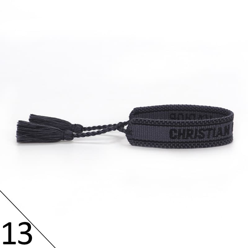 Bracelet unisexe tendance avec lettres tressées