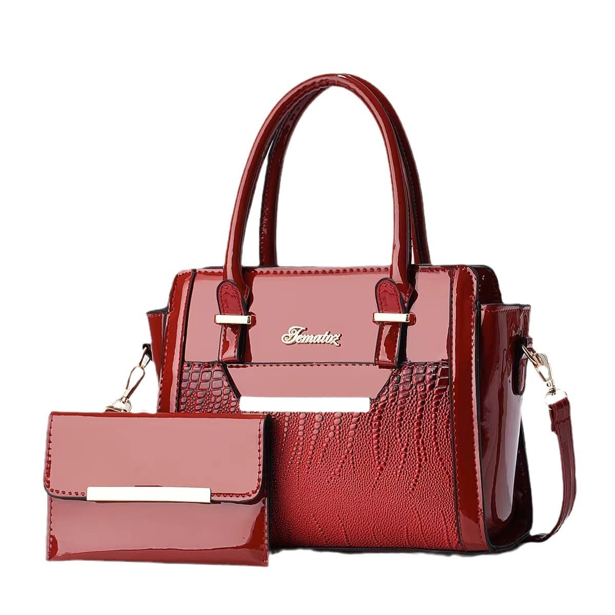 2024 New Mother And Child Bag, Shiny Leather Fashionable Women's Bag, Large Capacity Single Shoulder Crossbody Handbag