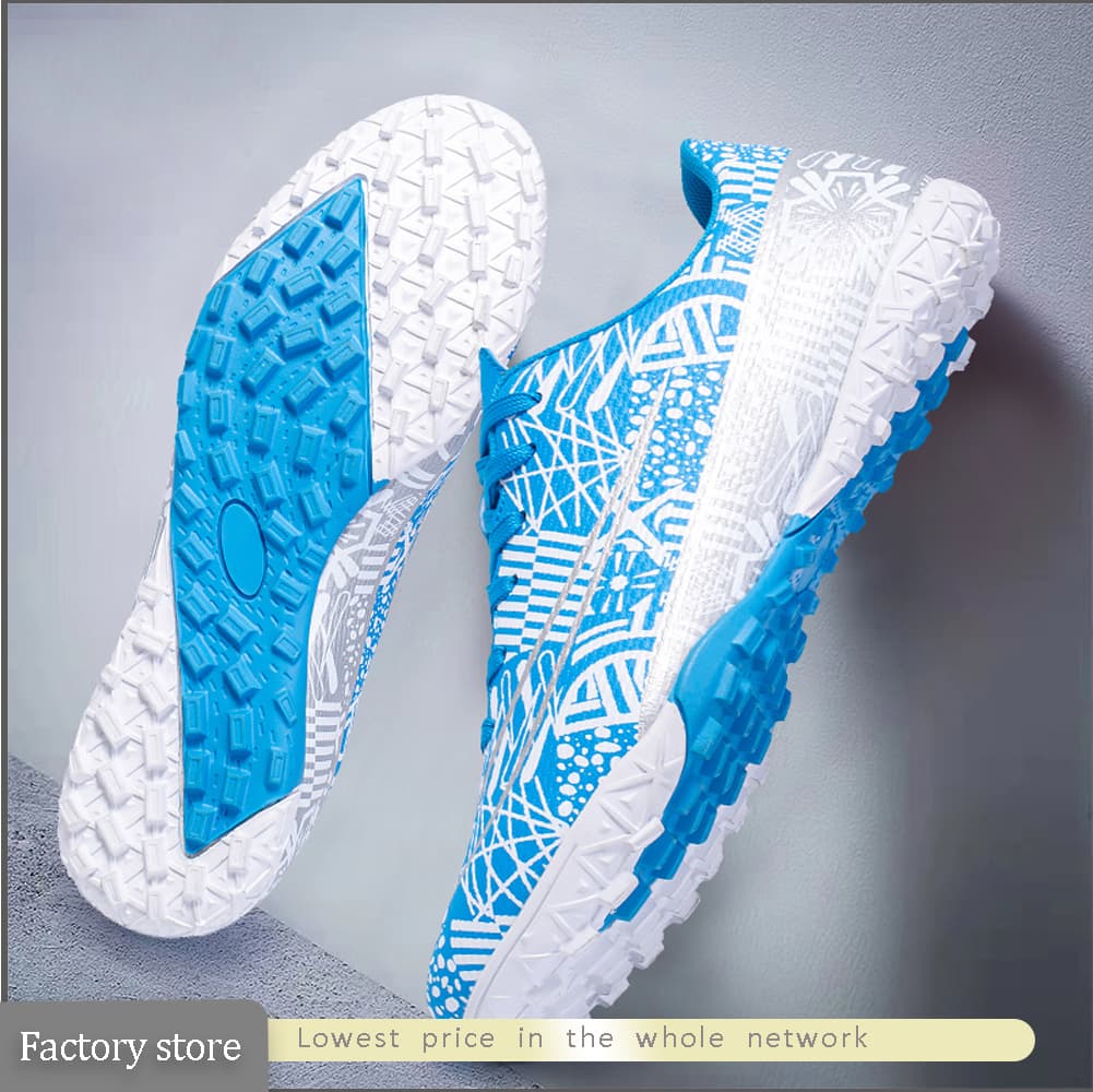 Factory Shop The New Youth Cool Low-top Football Shoes Comfortable Cushioned Anti-slip Wear Broken Nails Grass Training Shoes