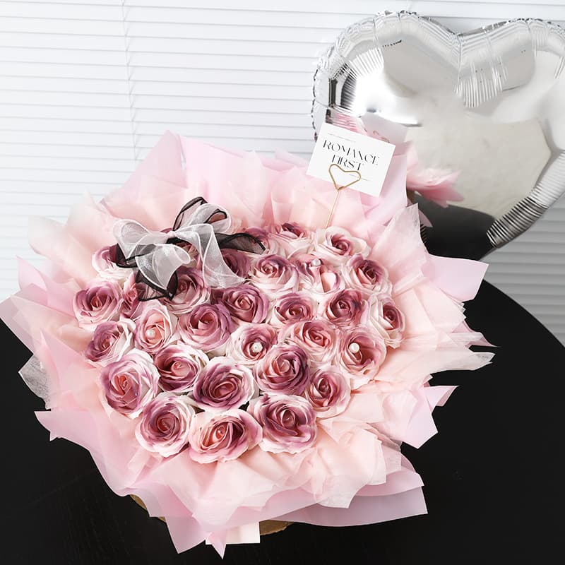 Festival Gifts Christmas Valentine's Day Gift Luxury Soap Flower Bouquet Birthday Gift For Girls Eternal Rose And Plum Jam Bouquet Gift
