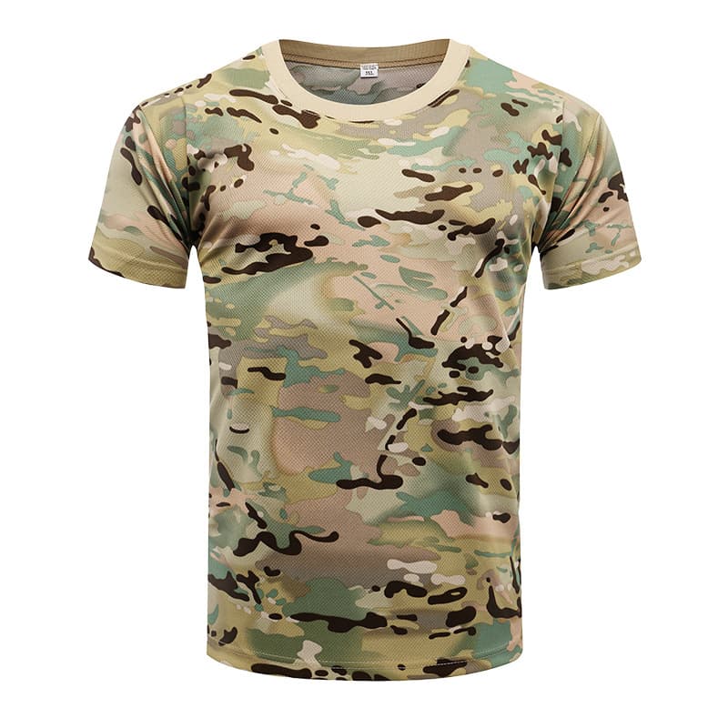 Men's Clothing Cema camouflage short-sleeved men's summer quick-drying sports T-shirt outdoor physical training clothing tactical T-shirt wholesale