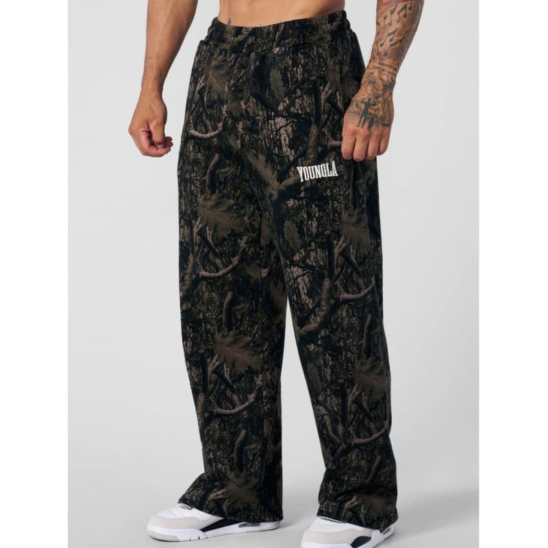 American Men's Trend Casual Pants Wide-leg Camouflage Digital Printing Loose Sports Trousers