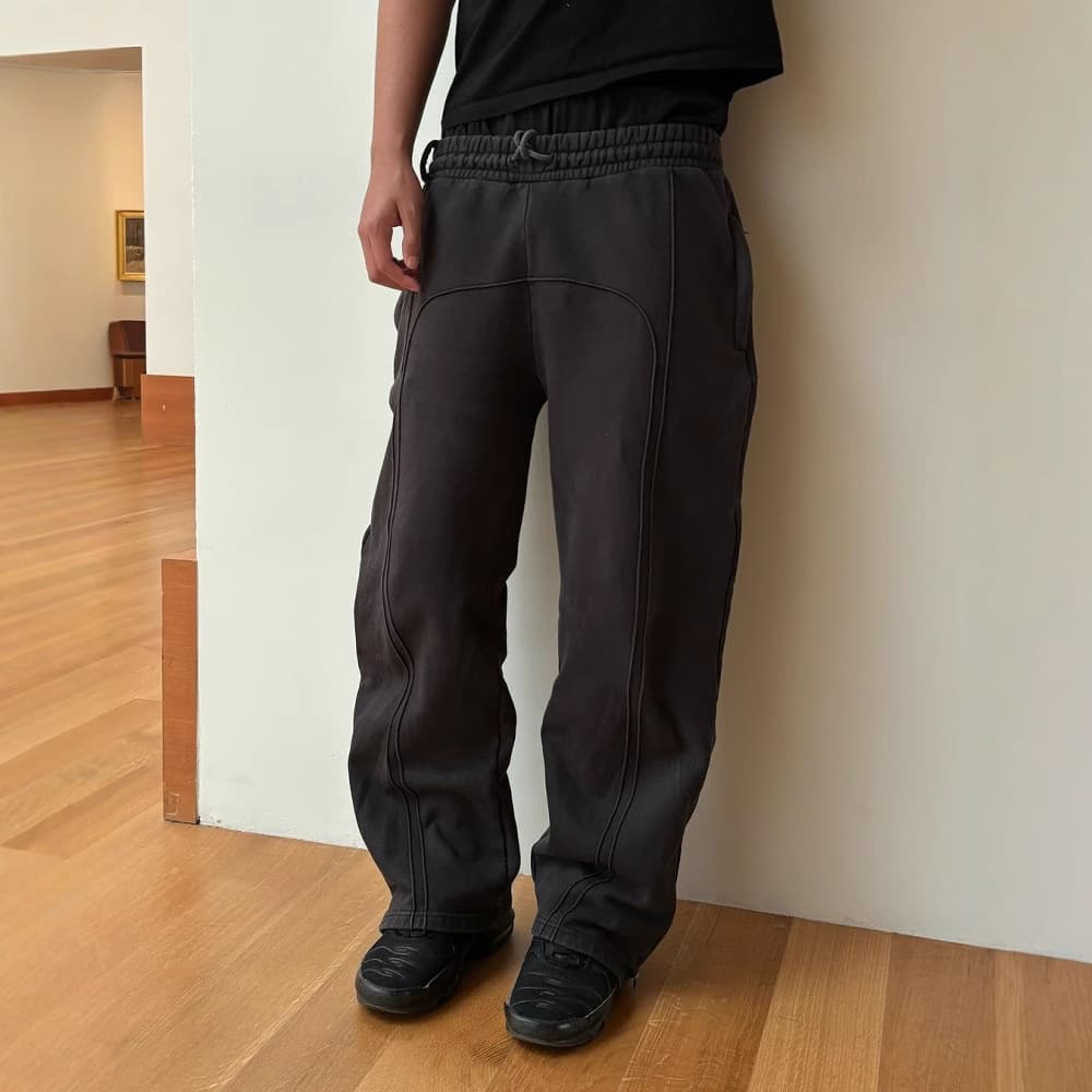 European And American Elastic Rope Sweatpants For Men Casual Trousers High Street Hip Hop Rap Street Wear Y2k Pants