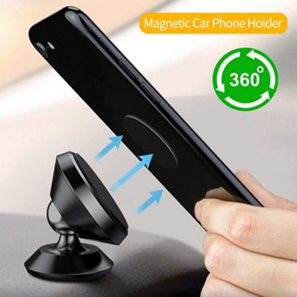 Yuanmheng Universal Magnetic 360 Degree Rotation Car Mobile Phone Holder Stand Support