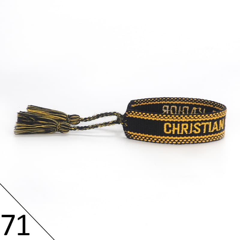 Bracelet unisexe tendance avec lettres tressées