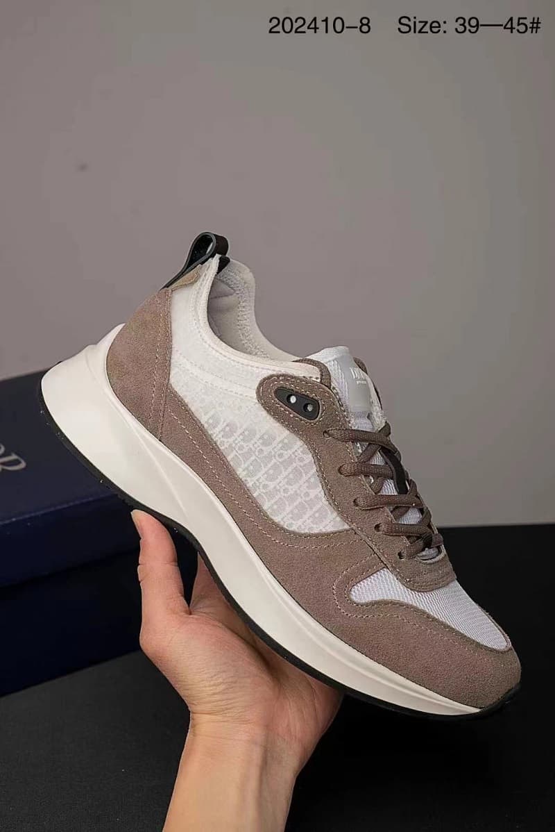 Chaussures de sport décontractées pour hommes B25, logo lettre, basses, à lacets, semelle épaisse, hauteur contrastée, chaussures de course, poi