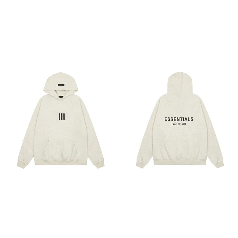 Sweat à capuche noir à lettres floquées FOG Double ESSENTIALS, collection printemps-été 2022, nouvelle marque tendance, vente flash transfrontal