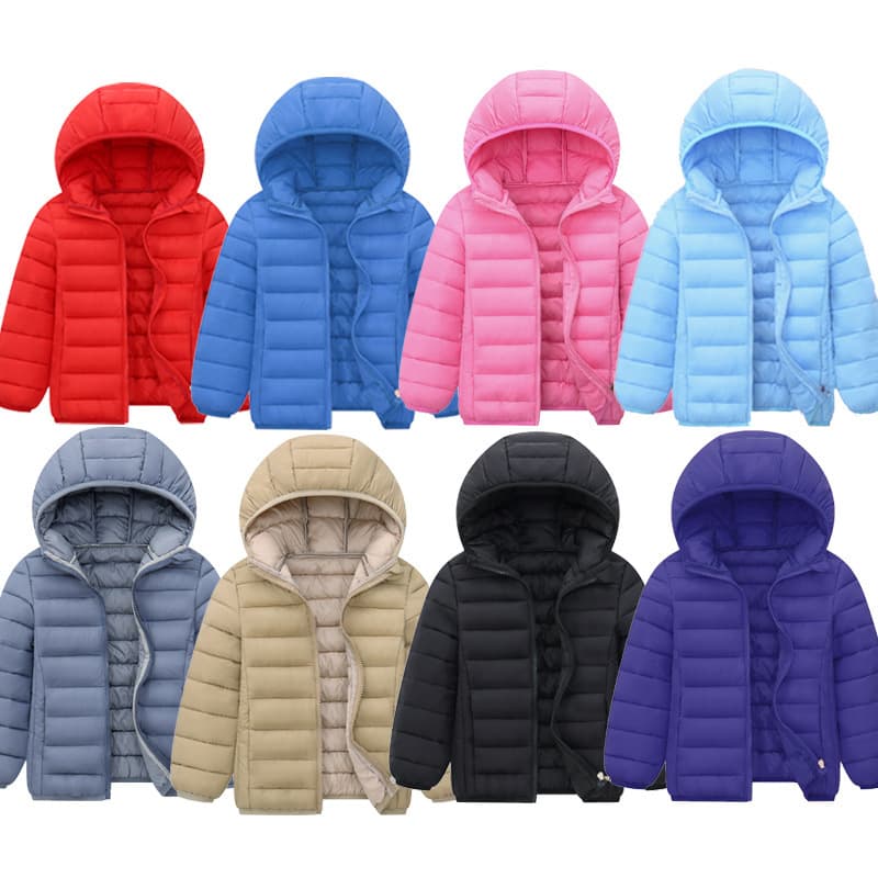 Mother & Kids Children's Lightweight Children's Down Padded Jacket Boys And Girls Padded Jacket Short Baby Padded Coat