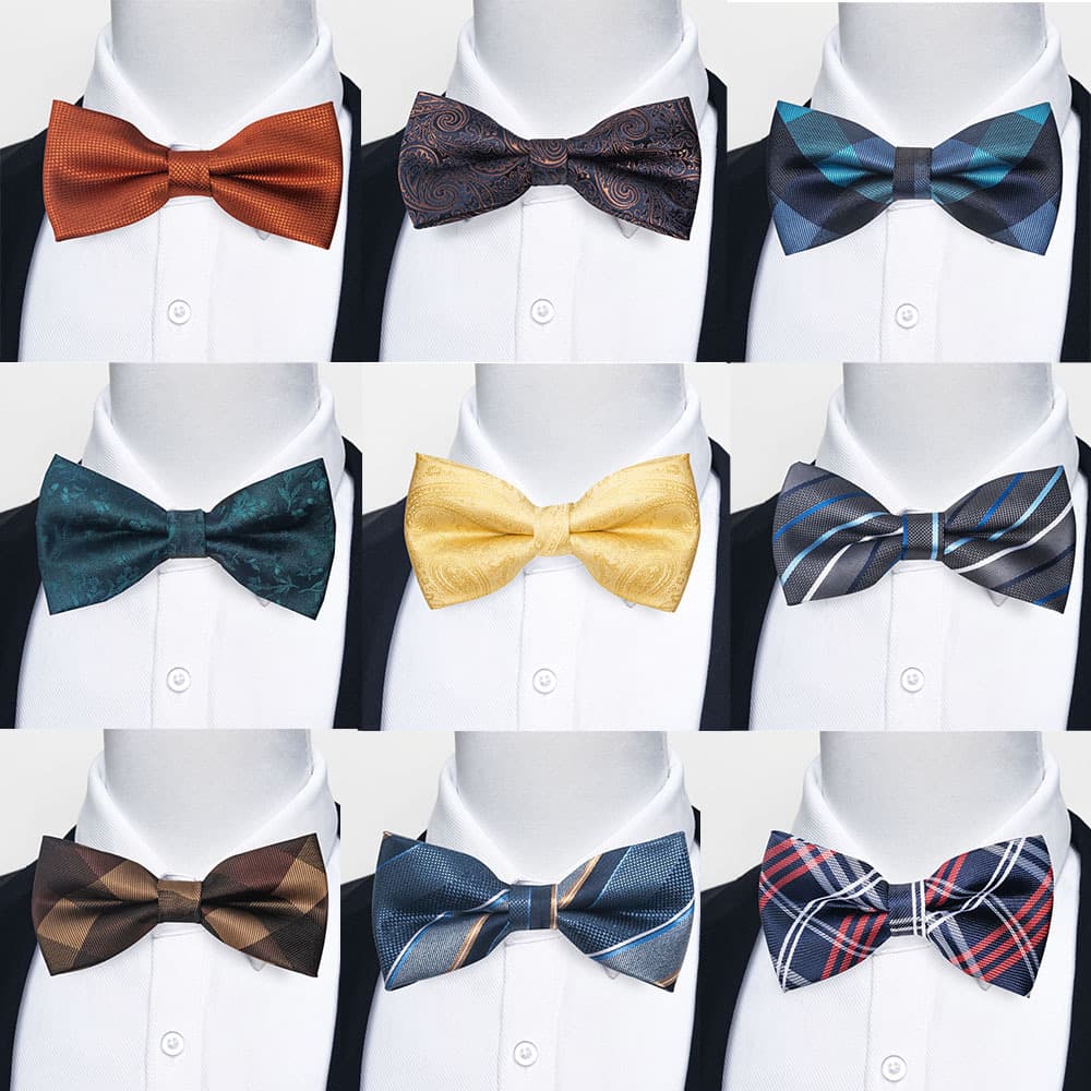 In-stock From The Manufacturer Men's Formal Wear, Korean-style Trendy Double-layer Groom's Wedding Solid Color Bow Ties