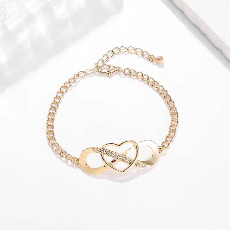 Cross border hot accessories European and American popular adjustable bracelets love simple diamond jewelry holiday gifts wholesale