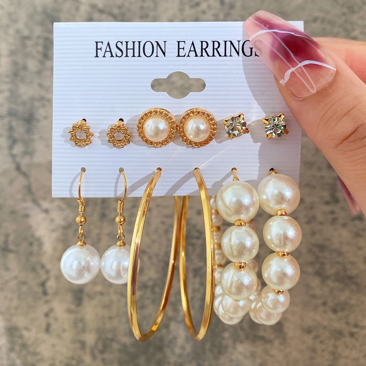 Lot de 11 boucles d'oreilles en perles torsadées en forme de cœur pour femmes, très tendance