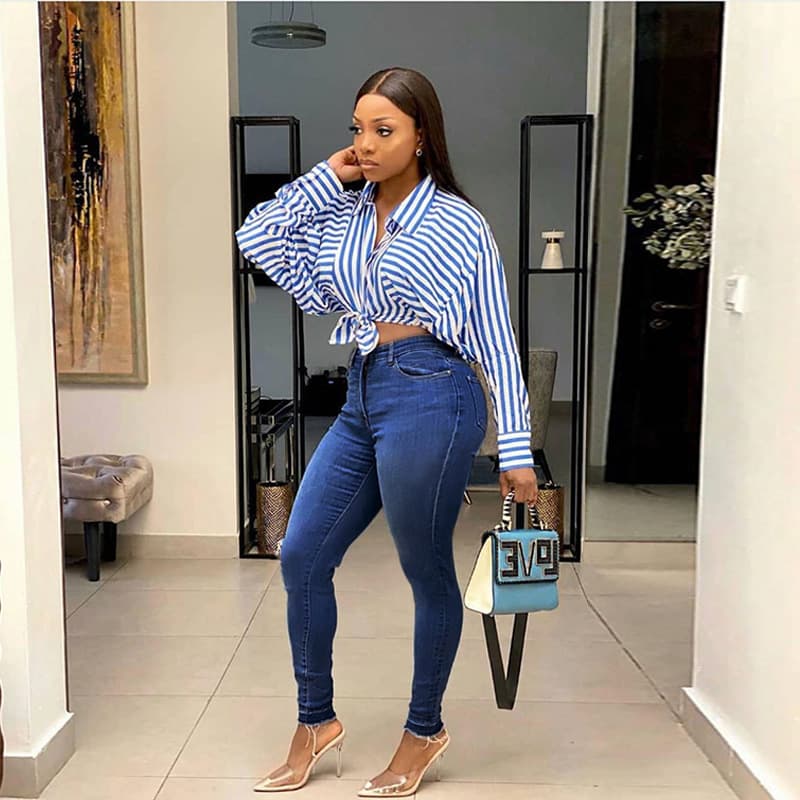 Women's Fashion Casual Retro Jeans