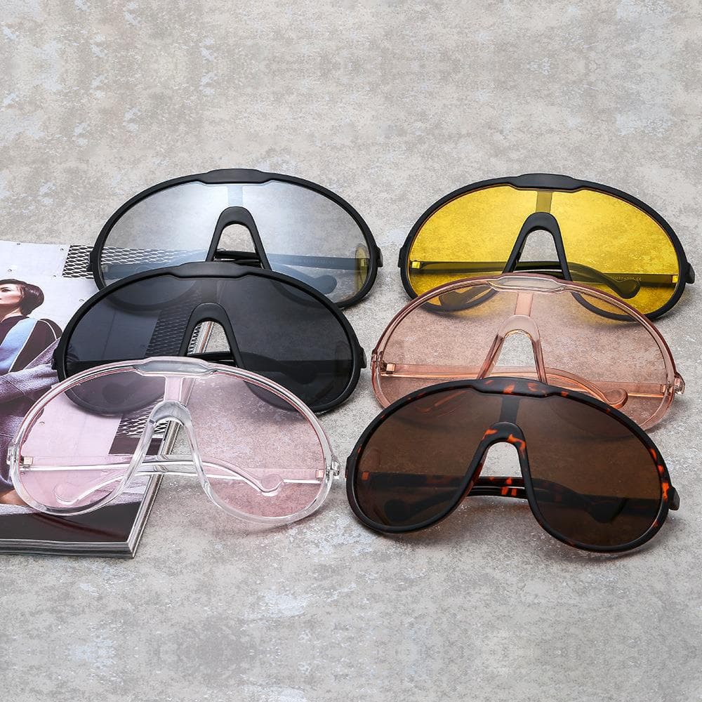 2023 Manufacturers wholesale Europe and the United States large frame integrated new unisens outdoor windproof sunshade sunglasses