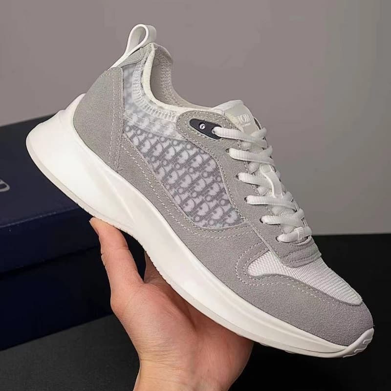 Chaussures de sport décontractées pour hommes B25, basses à lacets, semelle épaisse et contrastante, logo lettre