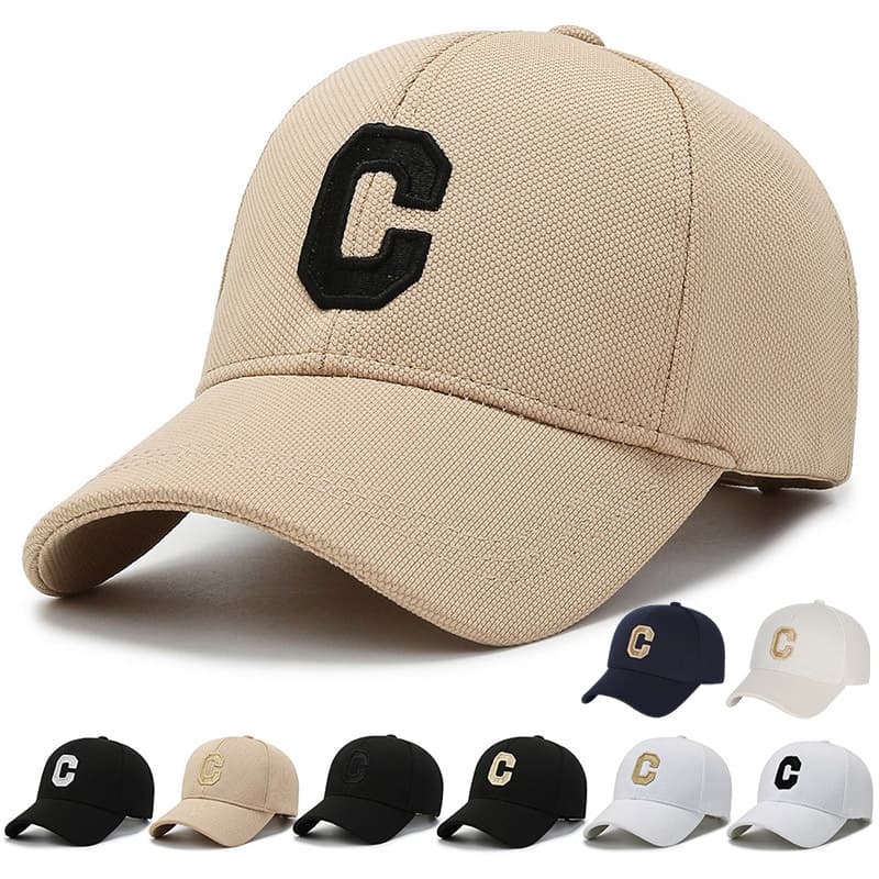 Hat, baseball hard top outdoor sunshade cap, Korean version, casual fashionable men's and women's large head embroidered