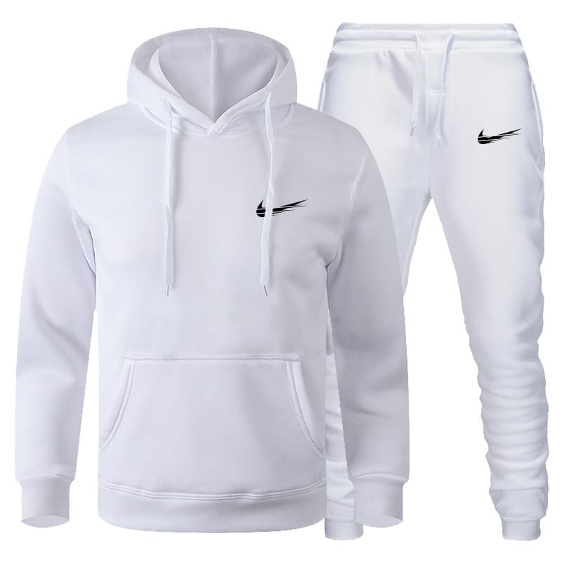 Ensemble de pulls pour hommes Pull de sport décontracté Hiver en peluche Marque de mode Pull Pantalons pour hommes