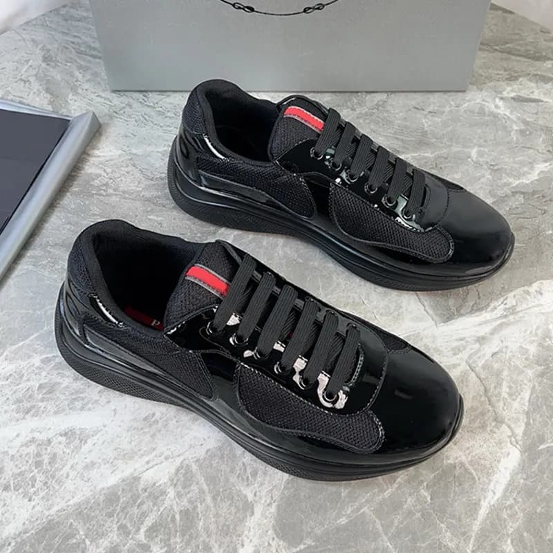 Chaussures de sport polyvalentes en cuir verni de haute qualité pour l'été 25, nouvelle collection Americas Cup P Home