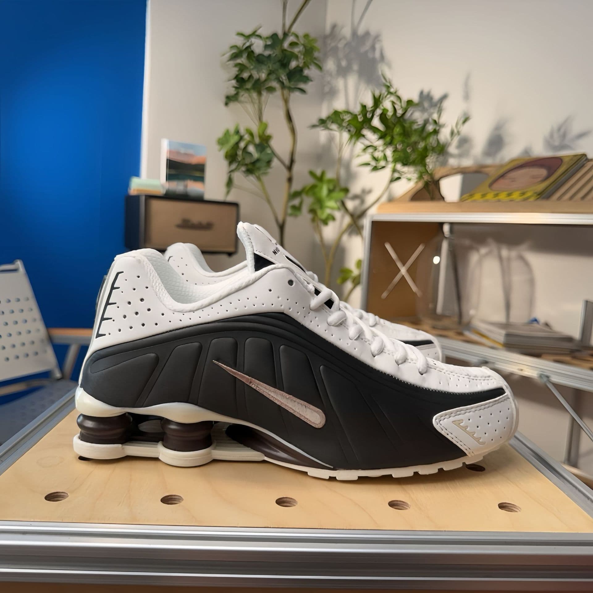 Chaussures de course unisexes SHOX R4 Neymar Collaboration, pointures 36 à 45, pour hommes et femmes, avec coussin d'air coloré.
