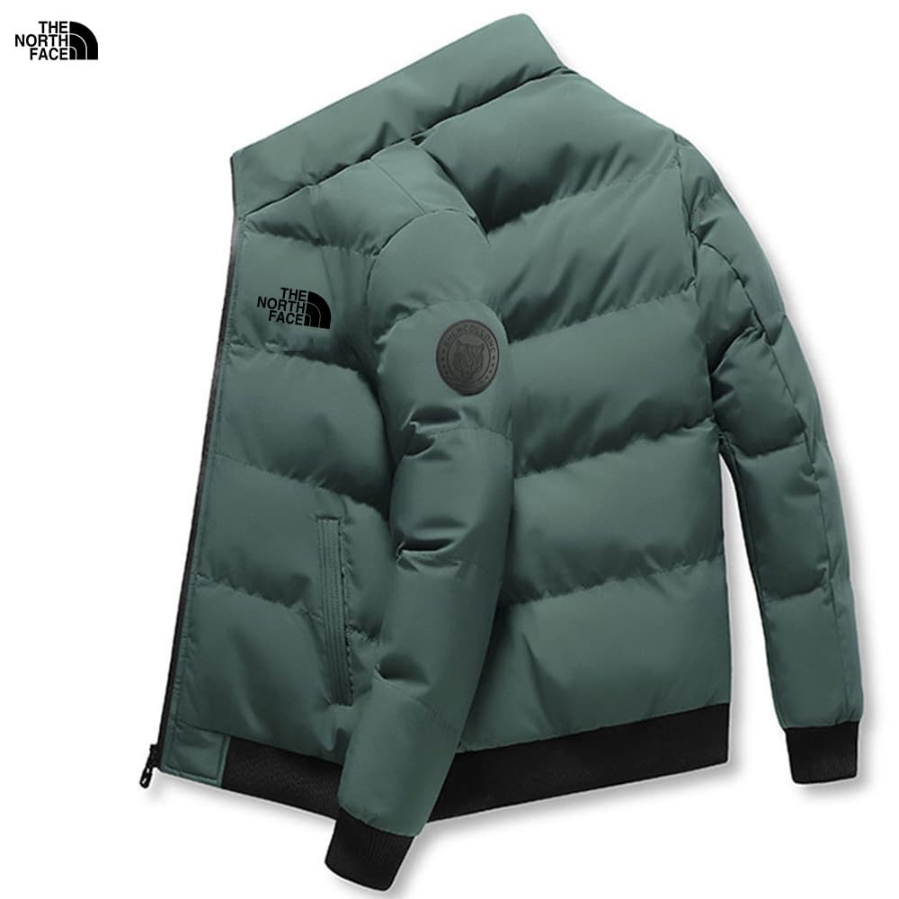 Veste à col montant pour homme, veste chaude en coton épais pour l'automne et l'hiver, doudoune en coton