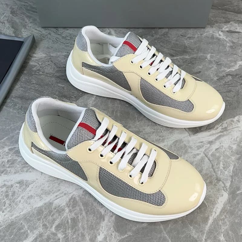 Chaussures de sport polyvalentes en cuir verni de haute qualité pour l'été 25, nouvelle collection Americas Cup P Home