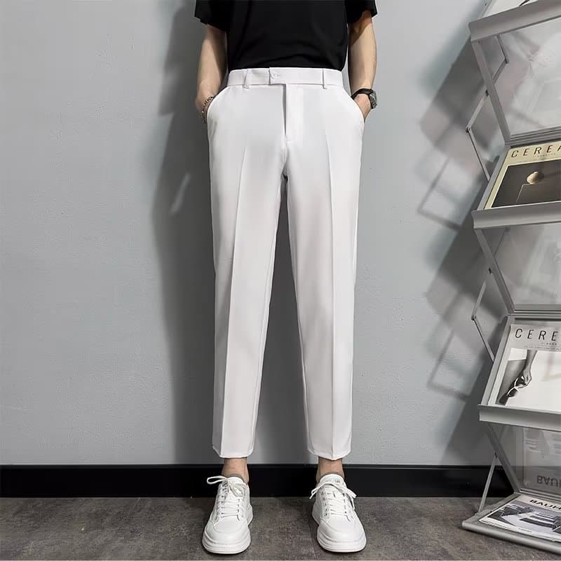 Men's Clothing trousers literary fashion summer trend nine point trousers new men's trendy loose lazy youth popular