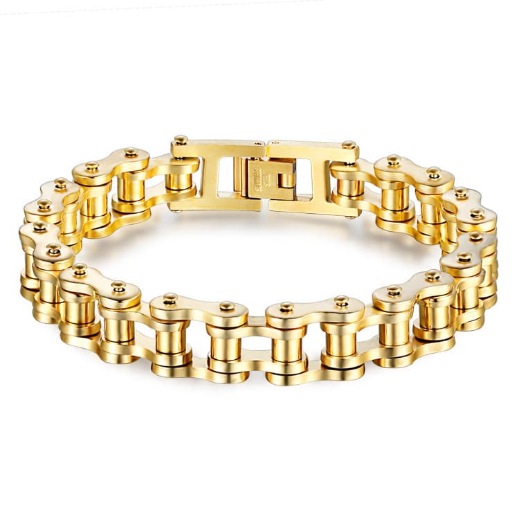 Hot Selling Titanium Steel Men's Rock Style Personality Motorcycle Chain Bicycle Bracelet