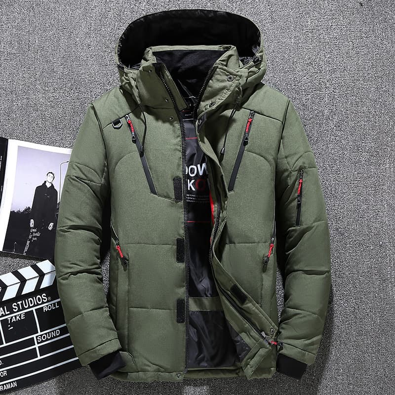 Men’s Winter Jacket With Hood – Thickened Thermal Coat For Outdoor & Casual Wear, Windproof & Down-Filled (M-5XL, Loose Fit)​