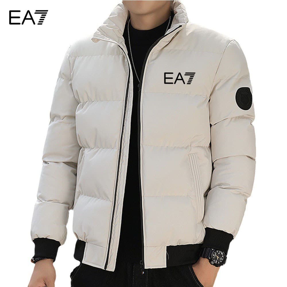 Veste matelassée en coton à col montant pour homme, automne et hiver, épaisse et rembourrée, version coréenne, élégante