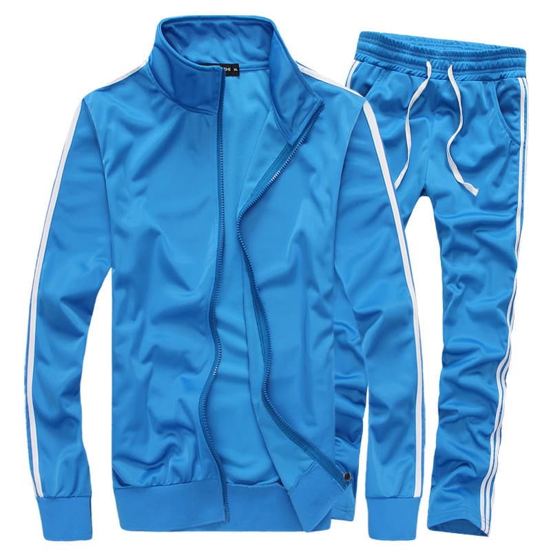 Men's Clothing new autumn and winter men's sports sweatshirt suit version slim fashion sports striped men's wear