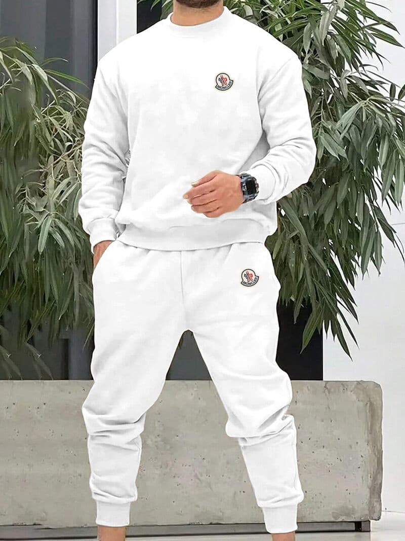 Vêtements de sport, sweat-shirt à col rond, ensemble deux pièces (sweat-shirt et pantalon de survêtement) pour homme