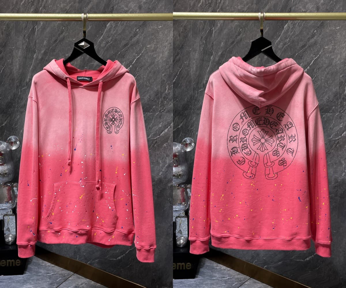 Sweat à capuche Chrome Hearts Cross, version correcte 25ss, polyvalent et tendance, vente en gros