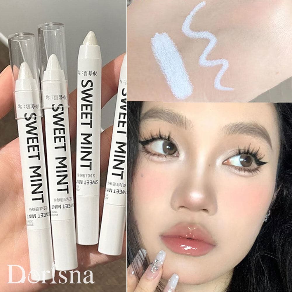 Dorisna Really Hot Matte White Highlighter Pen Lying Silkworm Eyes Corner Brightening Pearl High-gloss Eyeliner