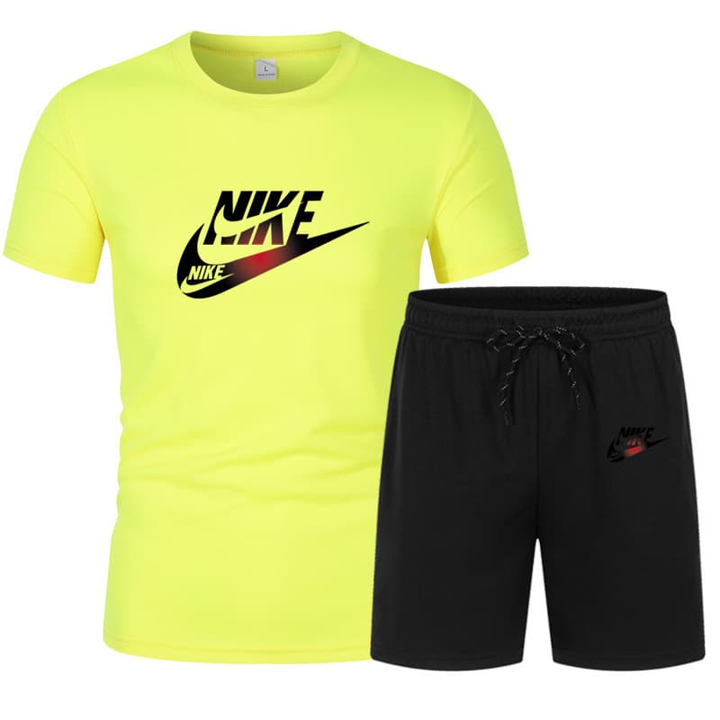 2023 été hommes ensemble imprimé à manches courtes T-shirt décontracté sport Jogging Shorts ensemble mode rue mode marque vêtements