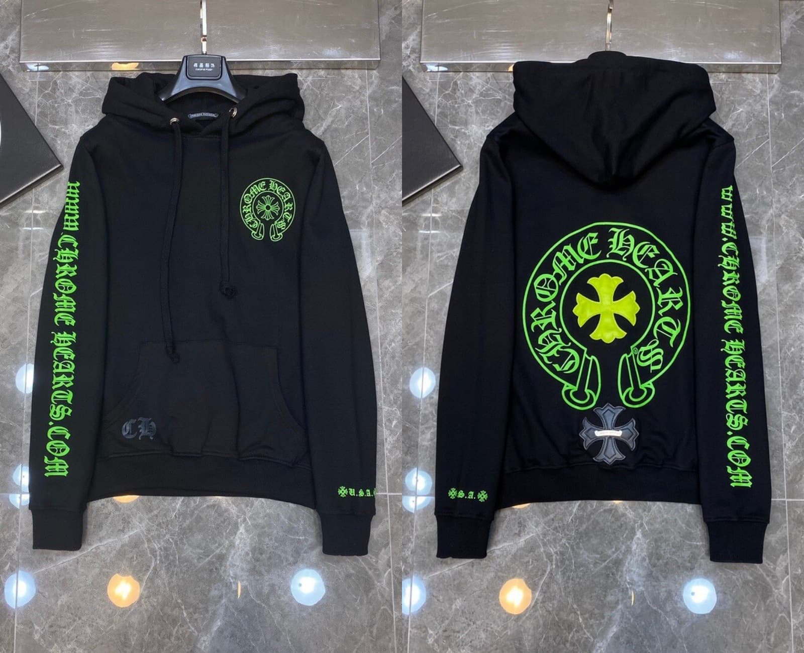 Sweat à capuche Chrome Hearts Cross, version correcte 25ss, polyvalent et tendance, vente en gros