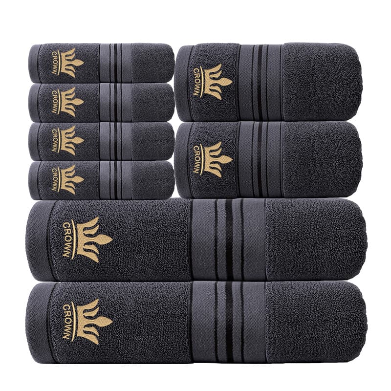 Towel Set Household Pure Cotton Bath Face Wash Absorbent Towel Bath Towel Square Towel Multi Piece Set Embroidery