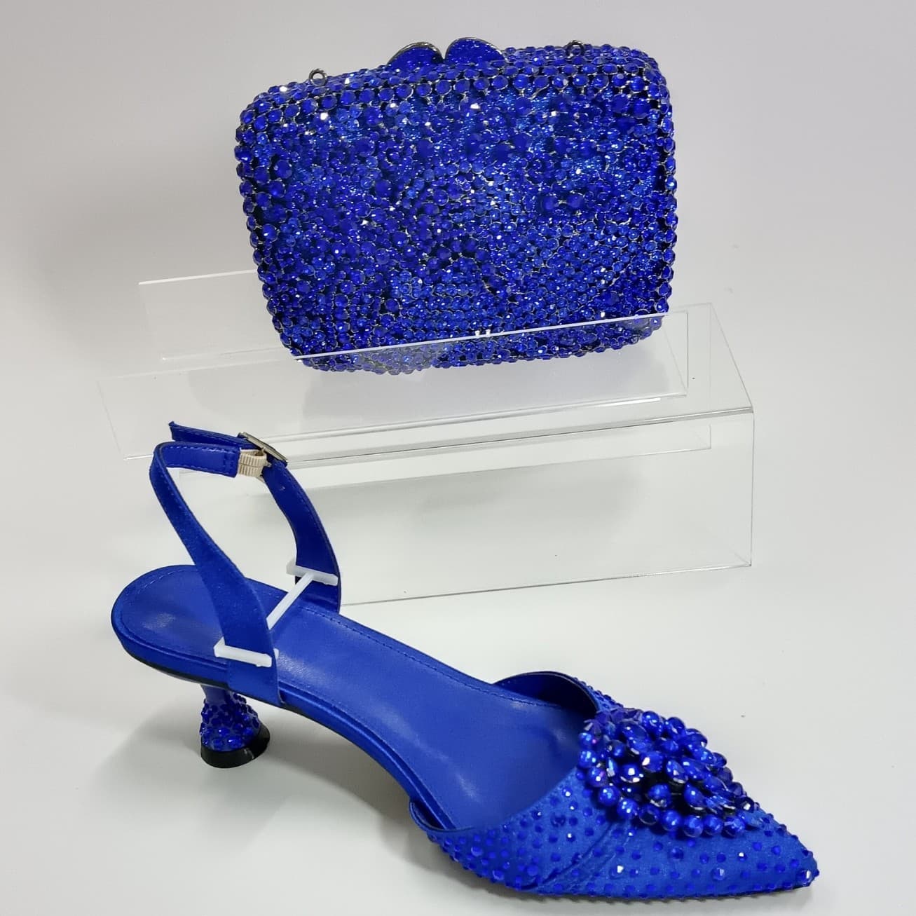Women's Shoes Spring/Summer Rhinestone Studded Women's High Heels, Fashionable Wedding Crystal High Heeled Sandals,