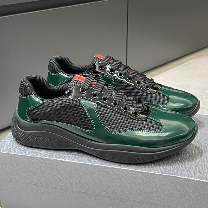 Chaussures de sport polyvalentes en cuir verni de haute qualité pour l'été 25, nouvelle collection Americas Cup P Home