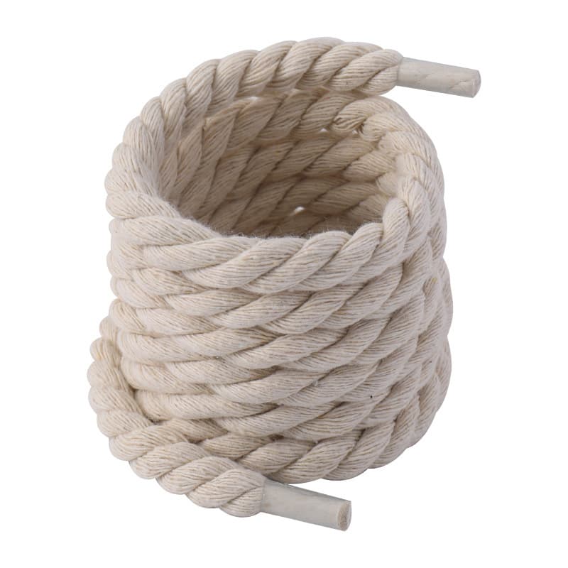 Shoe Accessories rope shoelaces thick round black warrior black powder beige 8mm shoelace rope a pair