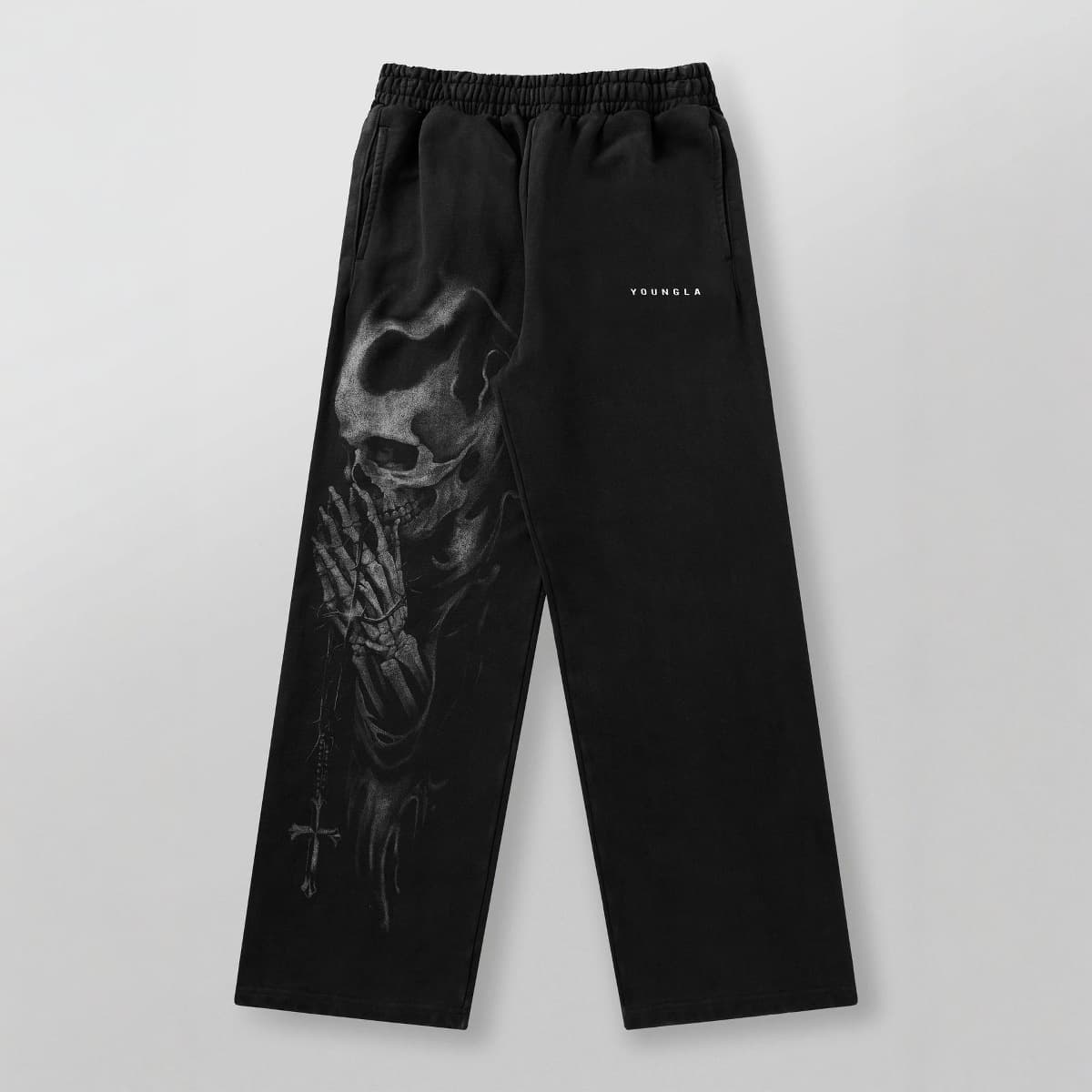 Men's Clothing New Men's Fitness Sports Pants American High Street Retro Hip Hop Style Printed Casual Trousers
