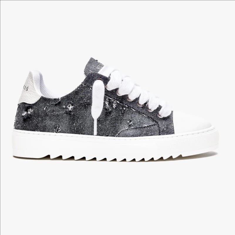 Shoes NUMERIS Men's Casual Sneakers Thick Sole Non-Slip Lace-Up Round Toe Unisex Shoes In Black White Gray Light Blue