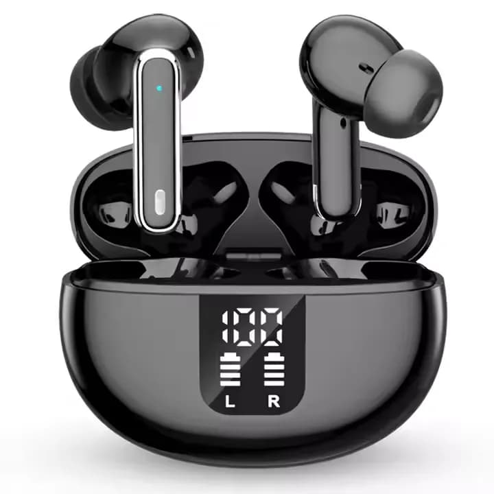KI-Übersetzer Bluetooth Kopfhörer - Echtzeit-Übersetzung, In-Ear Wireless Headset Mit LED-Display & ANC Geräuschunterdrückung