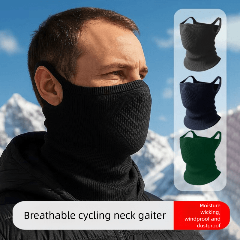 Winter Mountaineering Cold-Proof For Women, Electric Bike Riding Warm Neck Gaiter, Nylon Seamless Ear-Hanging Face
