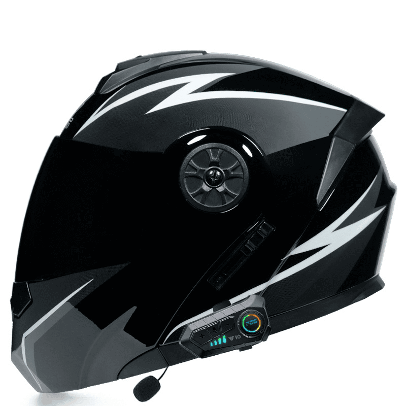 Motorcycle Accessories & Parts full helmet men's and women's double lens electric car Bluetooth flip up half helmet autumn and winter
