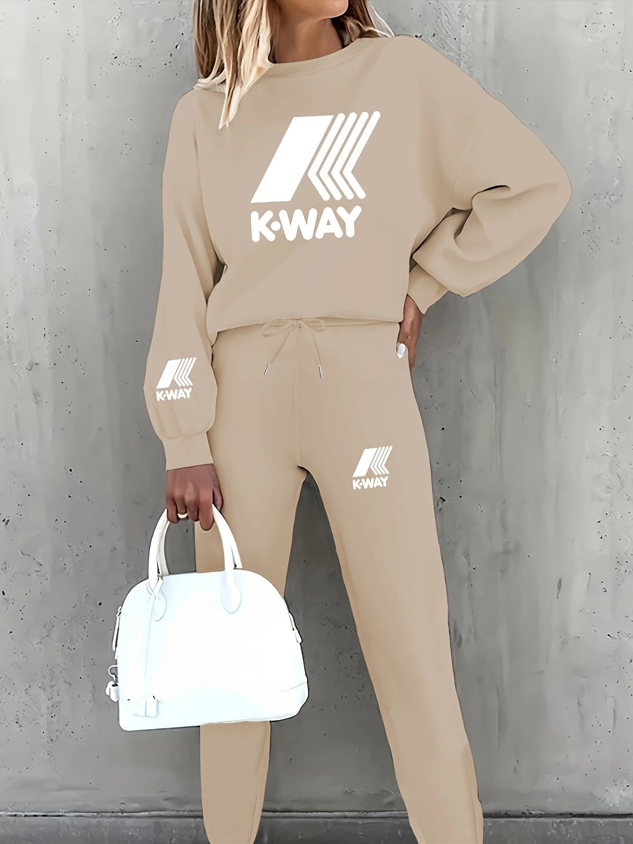 Women's Fashion Street Printed Sweatshirt Set