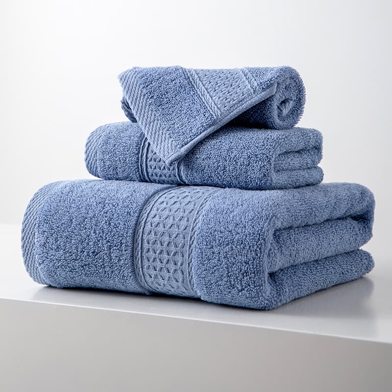 Home Textile Pure Cotton Bath Towel Three Piece Set Square Towel Bath Towel Soft Absorbent Not Easy To Shed Hair Adult Face Towel