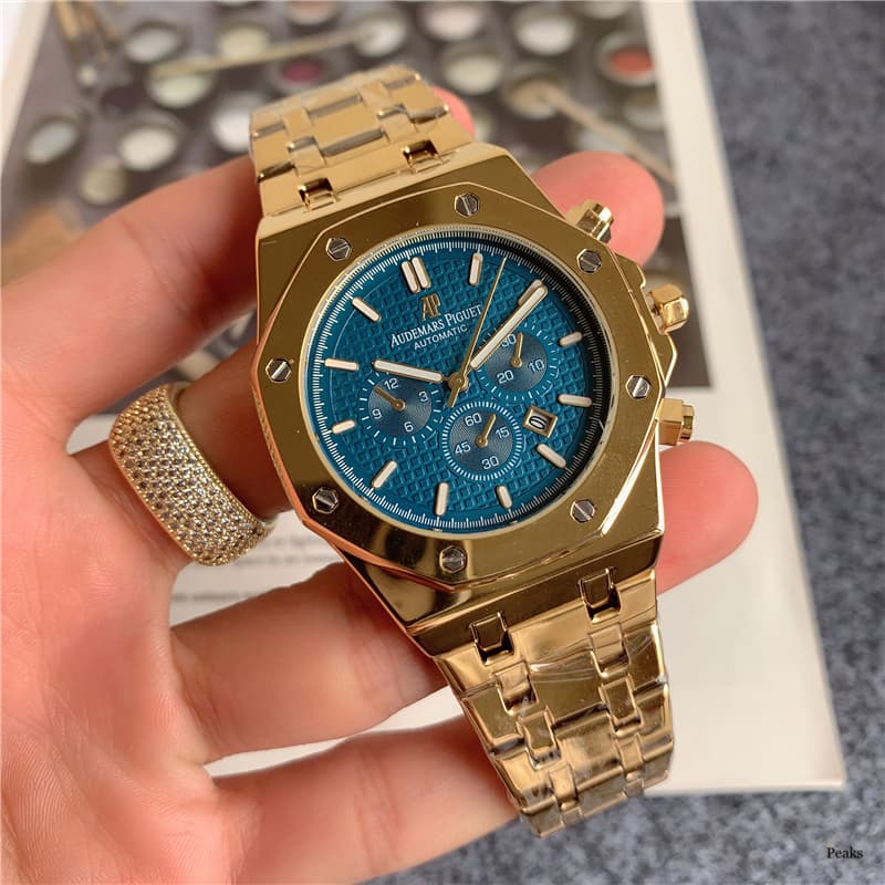 Montre multifonctions à plusieurs cadrans avec calendrier et fonction luminescente, marque suisse ancienne Audemars Piguet, montre tendance pour hom