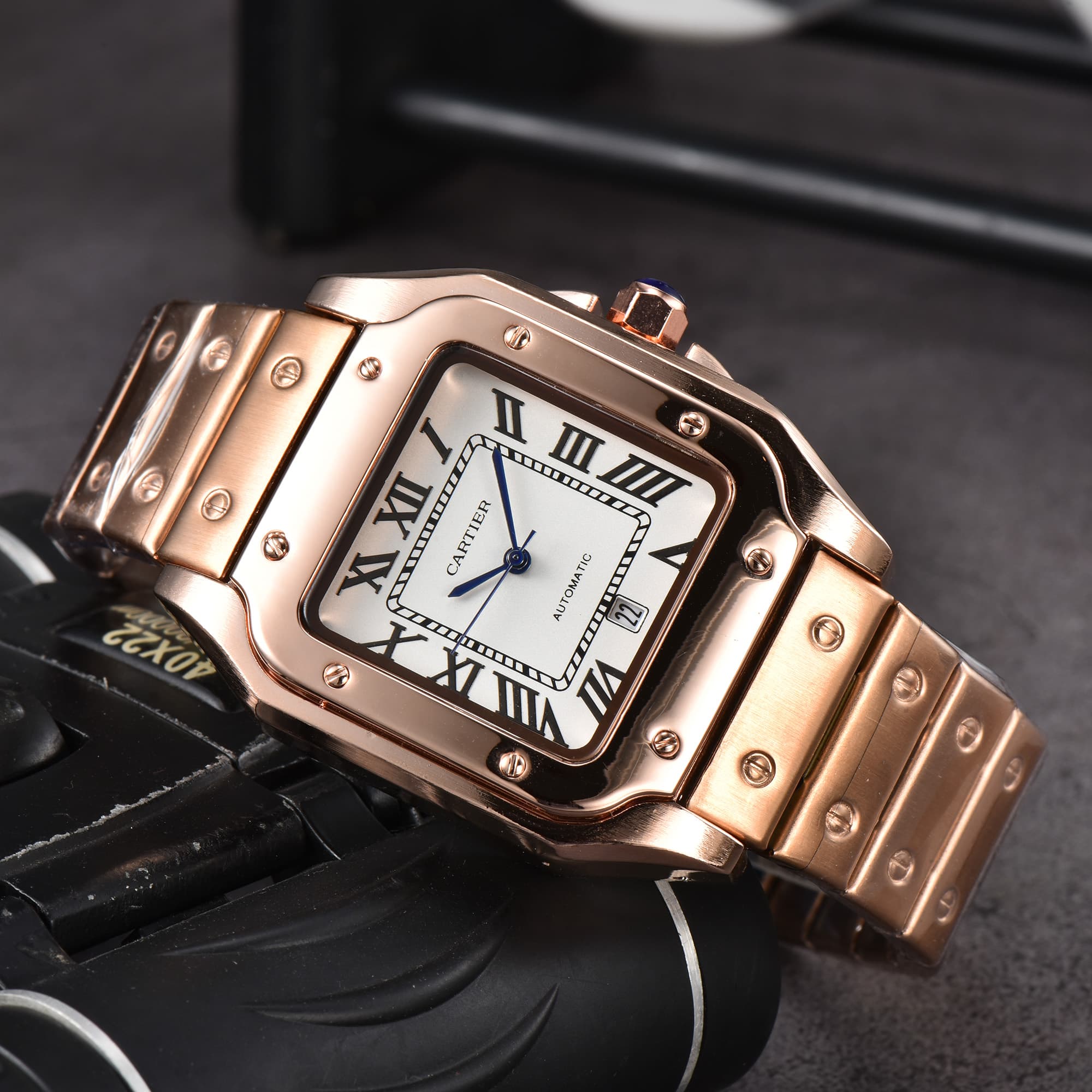 Montres pour hommes de luxe style temps sport automatique date montre-bracelet affaires chronographe Sandoz Quartz AAA horloges masculines