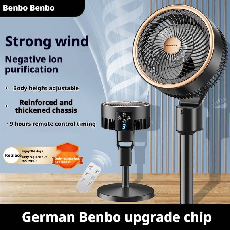 Ultra-Quiet Air Circulator Fan - High Velocity Standing & Desk Fan For Home Use​​