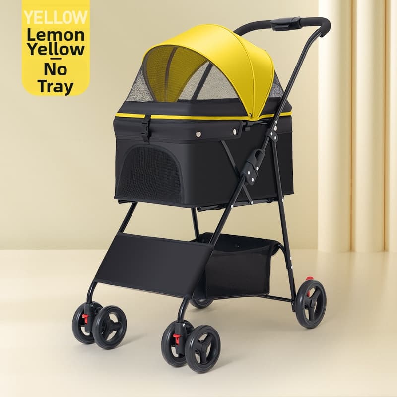 Extra Large Pet Stroller Portable Foldable And Detachable For Cat Or Dog Walking Car Carrying And Outings Supplies