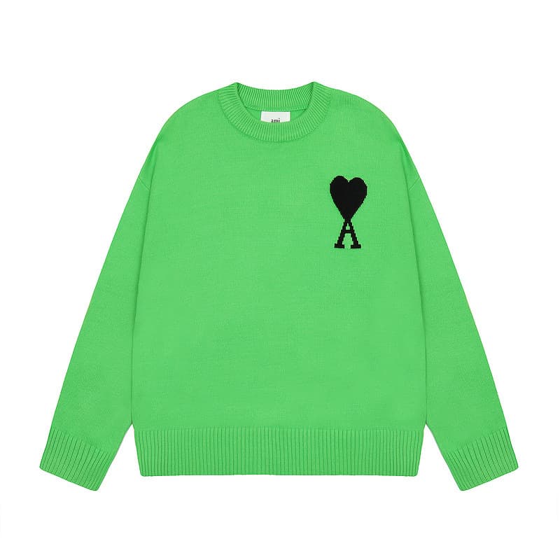 Pull chaud unisexe pour jeunes, motif cœur pêche, pull tendance à col montant.